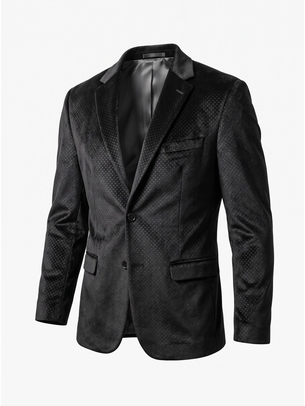 Soul of London Blazer Men’s 42R Black Velvet Sport Coat Jacket Lined
